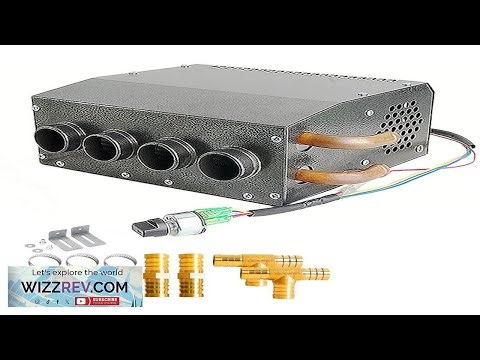 12V Compact Design Hydronic Heater Assembly Mountable Switch 4 Front Vents 3 Speed