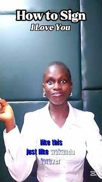 How to Sign "I Love You" in Sign language #nsl #signlanguage #signlanguageinterpreter #learn #love