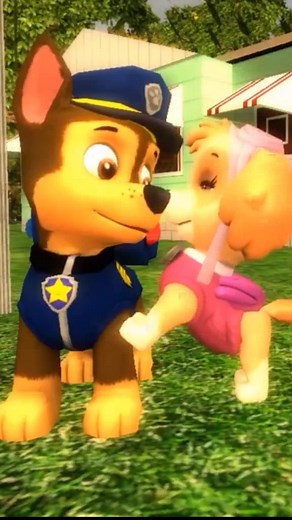 Animated Dog Characters in a Fun Scene