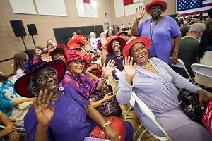 2.7K views · 199 reactions | Click LIKE if you love Hillary's shout out to the Las Vegas chapter of the Red Hat Society, one of the most loved and well-known women's groups in the state. | Hillary for Nevada | Facebook
