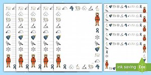 Winter Page Borders