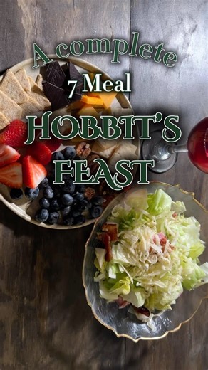 64K views · 1.2K reactions | A complete 7 meal hobbits feast! All of these recipes were made in a single day while watching Lord of the Rings (extended editions). For a short vlog of the day check out a few videos back on our page! Or for a more detailed vid, check out our channel on the red ap:) #fantasy #lotr #hobbit #recipe | Everhearth Inn | Facebook