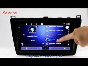 In dash radio 2008-2015 Mazda 6 Rui wing GPS Navigation Bluetooth Music Car Stereo Upgrade