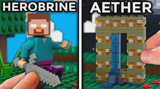 I built iconic LEGO Minecraft sets