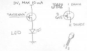 JFET Static Charge Detector