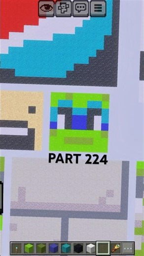 Satisfying Pixel Art İn Minecraft ! making Teenage Mutant Ninja Turtle Pixel Art #minecraftshorts