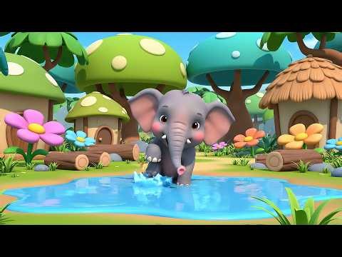 Baby Elephant Says Stomp Stomp Step | Jungle Animal Song & Kids Dance Rhyme
