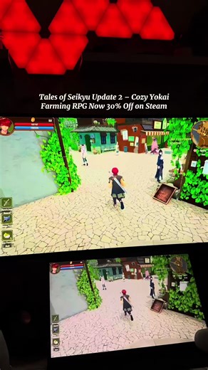 Tales of Seikyu is a cozy farming life sim RPG inspired by Rune Factory, My Time at Portia, and Zelda: Breath of the Wild. Play as a Fox Yokai restoring your ancestral homeland, farming seasonal crops, romancing villagers, exploring dungeons, and unlocking powerful transformations. The 2nd Major Content Update is out now with a 30% Steam discount. Wishlist and dive into Seikyu today. #TalesofSeikyu #pcgaming #gaming