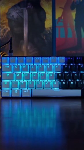 I love putting pudding keycaps on half a keyboard #SteelSeries