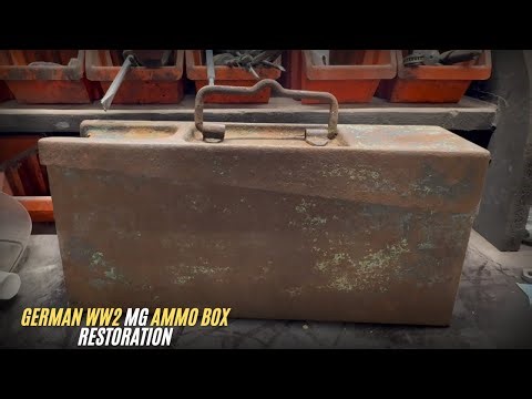 WW2 german MG ammo box restoration