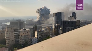 1.5M views · 500 reactions | Watch: The explosion in Beirut’s port killed over 158 people, inured over 6,000, and displaced more than 300,000. New footage in 4K shows how it unfolded in slow motion, ravaging buildings as far as 10 km away and sparking mass anti-government protests. https://english.alarabiya.net/en/News/middle-east/2020/08/07/Fire-blast-mushroom-smoke-cloud-wreckage-Timeline-of-Beirut-explosion-footage.html | Al Arabiya English | Facebook