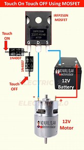 3.3K views · 32 reactions | Touch Switch Using One MOSFET | Electric 2.0 | Facebook
