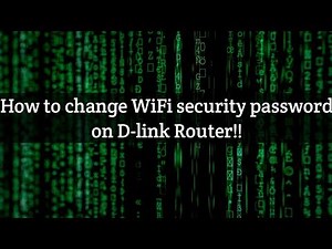 How to Reset wifi security password and channel on D-Link Router
