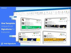 One Template, Unique Email Signatures for Everyone Organization-Wide | officeatwork Mail Signature