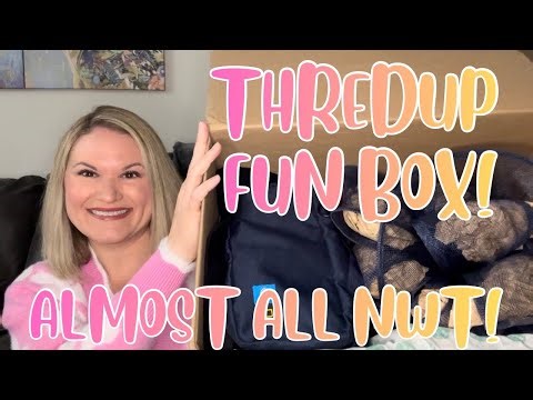 THREDUP Fun Box Mystery Unboxing! Almost All NWT! #mysteryunboxing #threduprescuebox