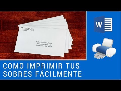 CÓMO IMPRIMIR SOBRES CON TU IMPRESORA