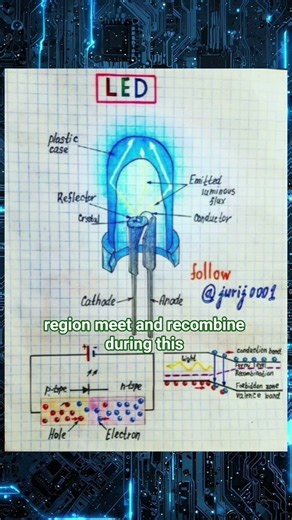 How LED Works 🔦 | Simple Explanation #LED #Electronics #ScienceShorts