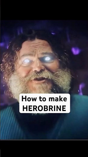 How to make ‘Herobrine’ in LEGO #minecraft #jackblack #stopmotion #lego