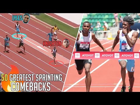 THE GREATEST SPRINTING COMEBACKS IN HISTORY 100m/200m/4x100m