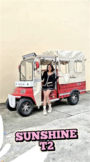 96K views · 1.4K reactions |  Sunshine T2 4-Wheel E-Cargo Convertible for Cargo or Passenger Use ✅ 2500W Motor | 60V/45Ah Battery ✅ Disc Brakes | Durable Tires ✅ Size: 285x110x200 cm  Front: 205/5-10 | Rear: 220/7-10  Colors: Black • Red • White Wholesale & Retail Available!  Message us now!  0960-391-2999 | Sunshine Bikes & E-Bikes | Facebook