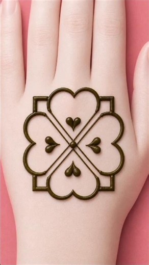 heart shape mehndi designs 🌹🌿 || #mehndi​ #creativehenna​ #henna​ #mehndidesign​ #hennatatto​