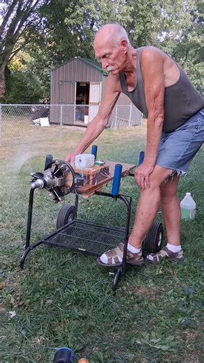 Saito 450R 75CC radial max rpm engine test