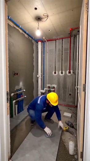 Bagno piccolo elegante soluzione moderna con doccia ampia