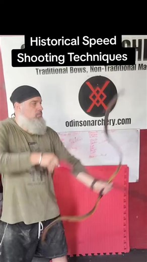 ** Historical Speed Shooting Techniques ** Some fun techniques to play around with. The heavier your bow is, the slower your shooting will be One of the key areas people make mistakes in is to not draw their bow to a full draw when shooting quicker odinsonarchery.com #odinsonarchery #archery #speedshooting #thumbdraw | Odinson Archery