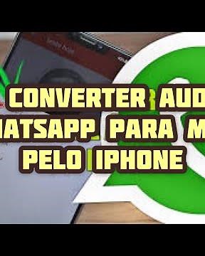 Como converter audio do whatsapp para mp3 pelo iphone