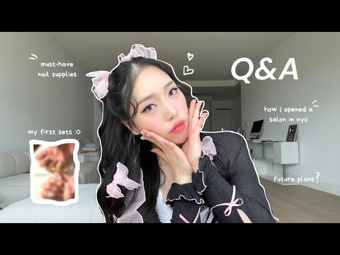 how I opened a nail salon in nyc at 23, must-have products, why I started nails ₊˚⊹♡ GRWM + Q&A
