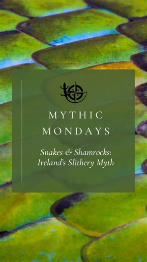 Mythic Monday! 🐍✨ The legend of St. Patrick driving all the snakes out of Ireland—truth or myth? 🤔 While the story paints a dramatic picture of a snake-free Ireland, it turns out there were never any snakes to begin with! The absence of these creatures is due to the island’s icy past and isolation. So, St. Patrick’s “snake-chasing” might just be a symbolic tale of driving out something else entirely… 🐍🌿 Myth debunked! #mythicmonday #nrz #irishlegends #stpatrick #ireland #irishmythology | The
