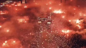 🔥No Pyro No Party 🔥Great atmosphere at the System of a Down concert in Brazil where fans set off large amounts of pyrotechnics. | Ultras/Hooligans