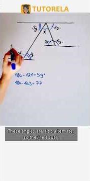 Find X Between Parallel Lines: Geometry Explained #Math #ParallelAndPerpendicularLines #Angles