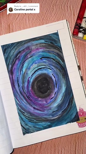 Coraline Portal Watercolour Painting Tutorial