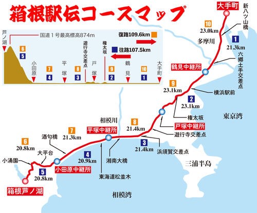 【動くグラフ】箱根駅伝・往路の順位変動　青学大が１区16位から大逆転Ｖ - 箱根駅伝 : 日刊スポーツ
