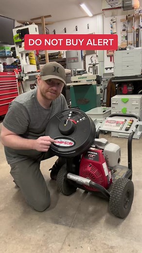 Do not buy alert! Simpson Pressure Washer Surface Cleaner is absolute junk. Marketed as 3700 max psi gas pressure washer safe, but 3100 psi broke two of them. #detailing #detailer #cleaning #cleaningtiktok #pressurewashing #pressurewashingtips @