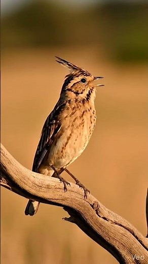 Suara Merdu Burung Crested Lark di Alam Bebas 🌿🐦