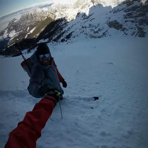 SCI ALPINISMO estremo, torri del Vajolet canale torre Winkler