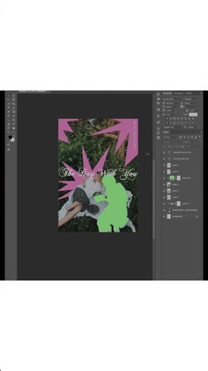 #Shorts 포토샵 작업 과정 🖤 Day 1Photoshop Process · 1 Design a Day Challenge #Shorts