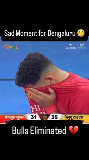 267K views · 37K reactions | Bengaluru Bulls eliminated from PKL 12  #PKL | #PKL12 | #ProKabaddiLeague | #Kabaddi | #PKLSeason12 | #ProKabaddi | #PKLOnJioStar Follow @khelnowkabaddi for more Kabaddi updates | Khel Kabaddi | Facebook
