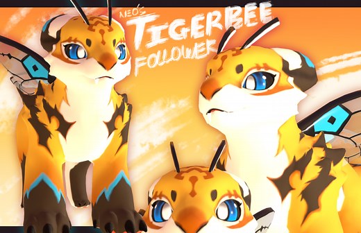 Tigerbee follower pet [VRCHAT - PC]