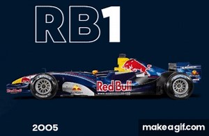Red bull F1 car evolution on Make a GIF