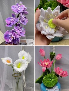 142K views · 3.5K reactions | DIY Pipe Cleaner Flowers Craft Ideas | Simple Crafts | Facebook