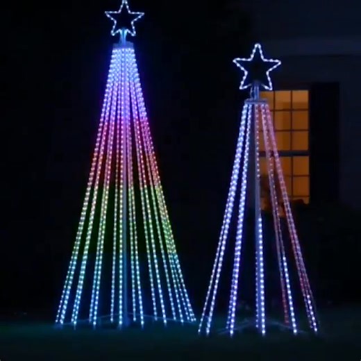 2K views |  Make your yard a winter wonderland ✨This is the outdoor Christmas tree that dazzles spectators, carolers and passersby with 300 choreographed light shows. ✔ Smart LED light with tree sturdy steel frame ✔ Waterproof and safe to touch. ✔ Perfect gift for loved ones ✔ Commitment and refund if the product does not meet quality standards Buy Now xxchristmas.com/Christmastree ❤ | Merry Christmas - Get it | Facebook