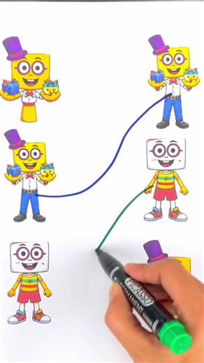 OC seventeen number blocks matching Easy Game #sprunki #art