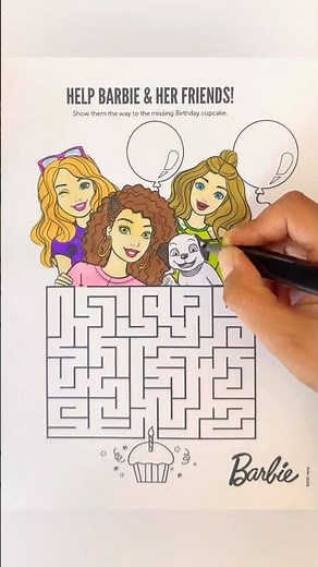 Coloring Barbie And Her Friends | Coloring Page