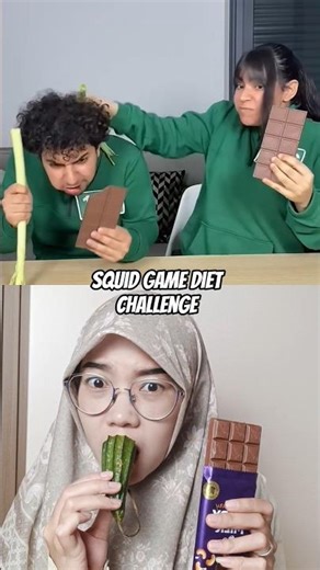 SQUID GAME DIET CHALLENGE #foryou #shortsfeed