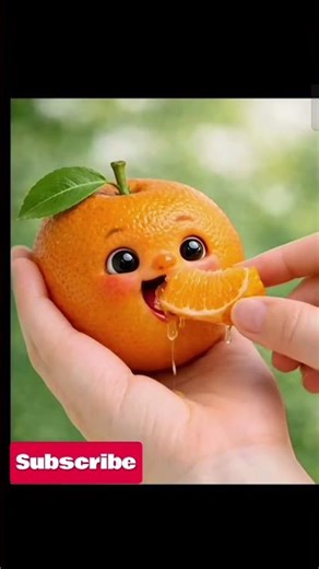 oh it's a Sweet orange juicy #shorts #funny #fruit #ai #animation