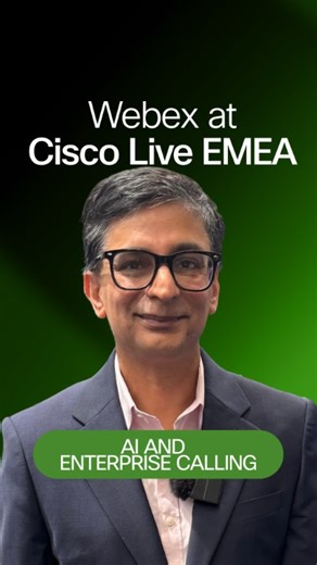 At #CiscoLiveEMEA, Amey Parandekar shared his insights on how Connected Intelligence shows up in enterprise calling. AI-powered, flexible deployment models are built to meet Europe’s requirements for security, data residency, sovereignty, and trust. But that’s not all! Read more from Amey in his latest blog about how we’re elevating calling experiences: https://cs.co/6186hrK42 | Webex