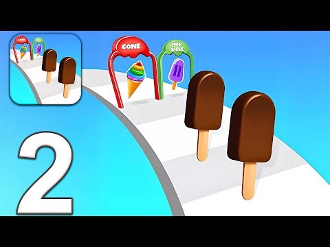 Ice Cream Stack Runner - Gameplay Walkthrough Part 2 (Android, iOS)